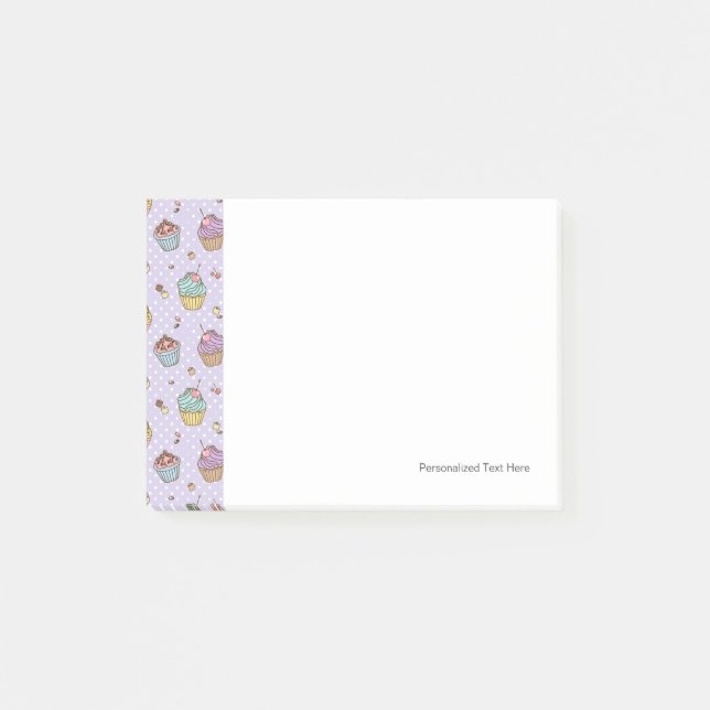 Retro Sweets Pattern Post-it Notes (Front)