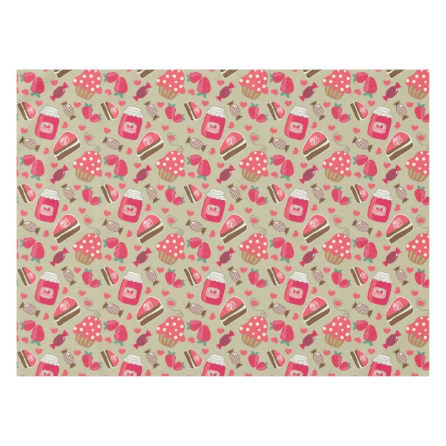 Retro Sweets Tablecloth (Front (Horizontal))