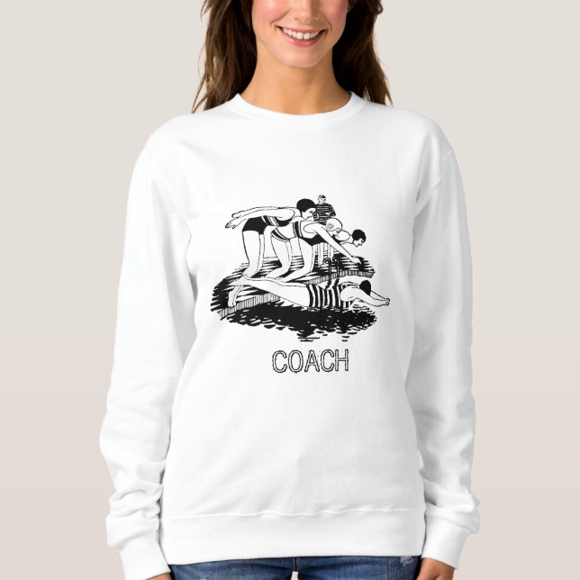 Retro Swimmers COACH Sweatshirt (Front)
