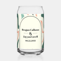 Retro Swirl Arch Mint Green And Pink Wedding