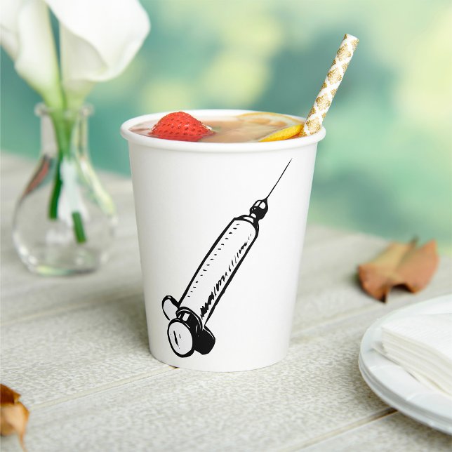 Retro Syringe Paper Cups (Creator Uploaded)