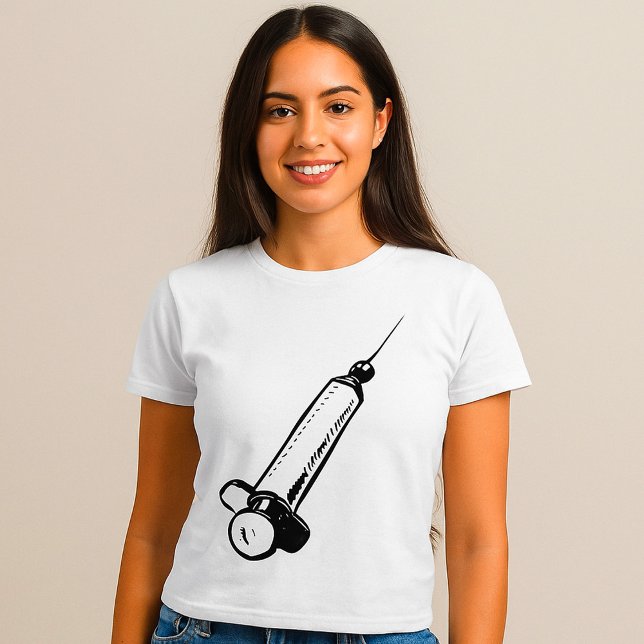 Retro Syringe T-Shirt (Creator Uploaded)