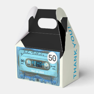 Retro T4 Audiotape 50th Birthday Thank You GFB Favour Box