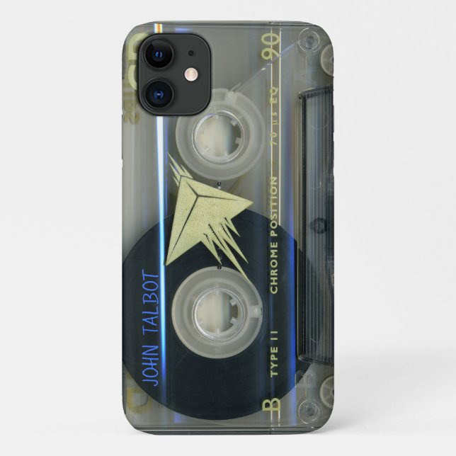 Retro T5 Audiotape mixtape Cassette Name iPC Case- Case-Mate iPhone Case (Back)