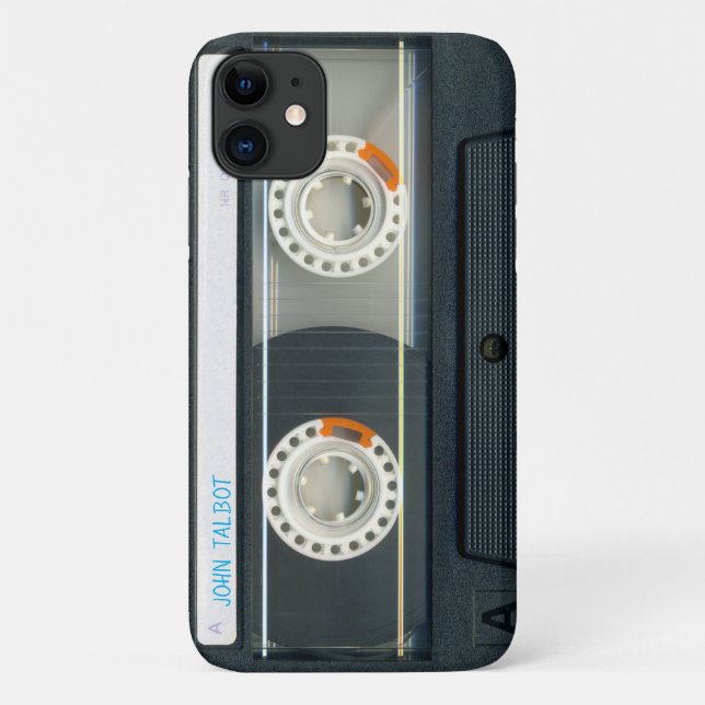 Retro T6 Audiotape mixtape Cassette Name iPC Case- Case-Mate iPhone Case (Back)