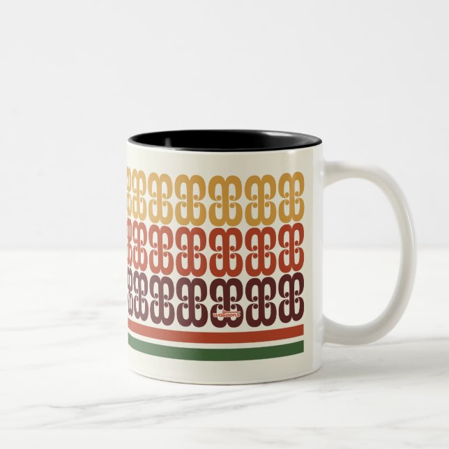 Retro Taco Shop Pattern Mug  (Right)