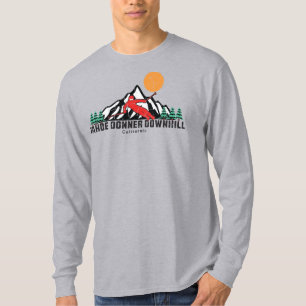 Retro Tahoe Donner Downhill Ski  T-Shirt