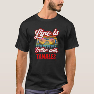 Retro Tamales Sunset With Tamales T-Shirt