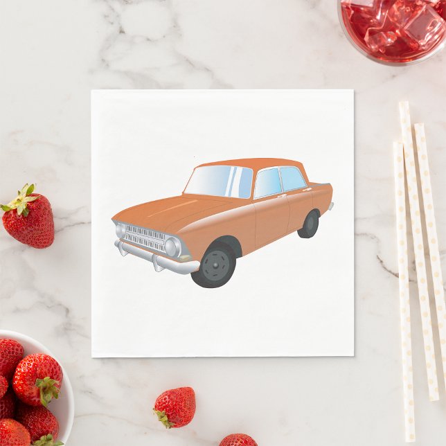 Retro Tan Car Napkin (Creator Uploaded)