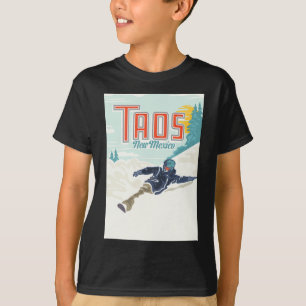 Retro Taos Ski Valley New Mexico Skiing Snowboardi T-Shirt