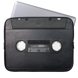 retro tape cassette player music hipster stereo laptop sleeve