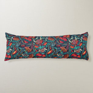 Retro Tattoo Pattern Body Cushion