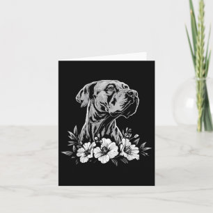 Retro Tattoo Style Great Dane Dog Lover  Card