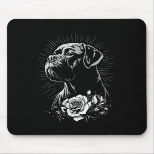 Retro Tattoo Style Mastiff Dog Lover _1 Mouse Pad