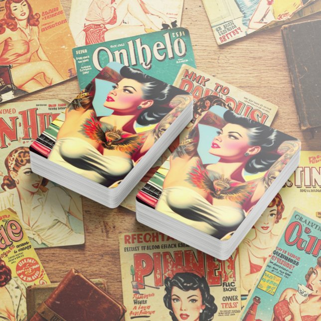 Retro Tattooed Pin-up Playing Cards (Creator Uploaded)