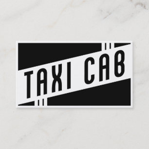 retro taxi cab business card