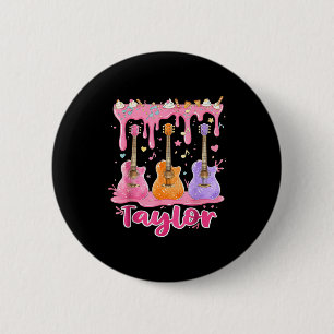 Retro Taylor Ice Cream Dripng Groovy 80's Women Me 6 Cm Round Badge