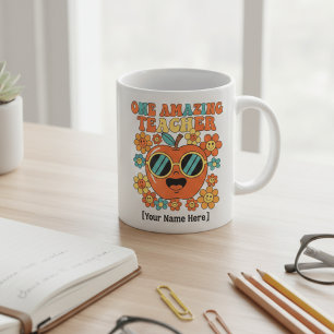 Retro Teacher Appreciation Personalized Class o Coffee Mug