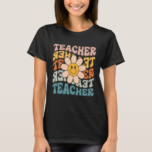 Retro Teacher Colorful Elementary School Teacher T-Shirt