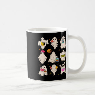 Retro Teacher Halloween Ghost Read More Books Teac Coffee Mug