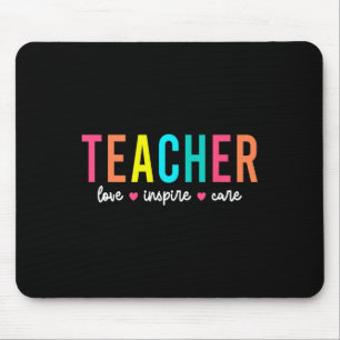 Retro Teacher Inspirational Back To School Costume Mouse Pad