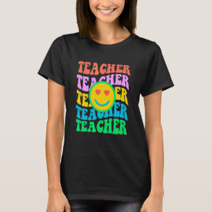 Retro Teacher Inspirational Colourful Elementary S T-Shirt
