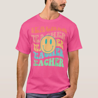 Retro Teacher Inspirational Colourful Elementary S T-Shirt