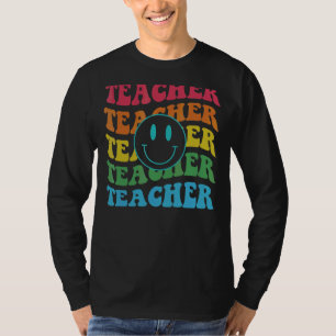 Retro Teacher Inspirational Colourful Elementary S T-Shirt