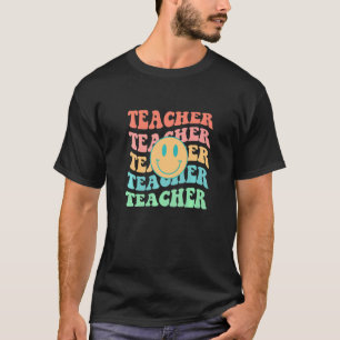 Retro Teacher Inspirational Colourful Elementary S T-Shirt