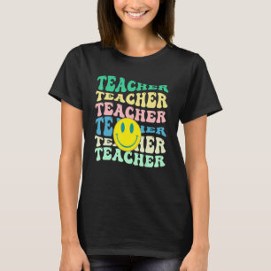 Retro Teacher Inspirational Colourful Elementary S T-Shirt