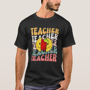 Retro Teacher Inspirational Colourful Elementary S T-Shirt