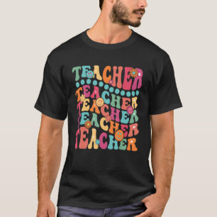 Retro Teacher Inspirational Colourful Elementary S T-Shirt