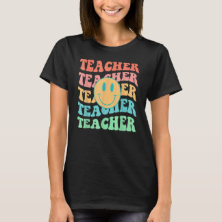 Retro Teacher Inspirational Colourful Elementary S T-Shirt