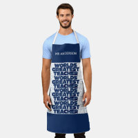 Retro teacher modern blue red stylish tote bag apr