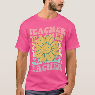 Retro Teacher Sun Daisy Colourful - Elementary Sch T-Shirt