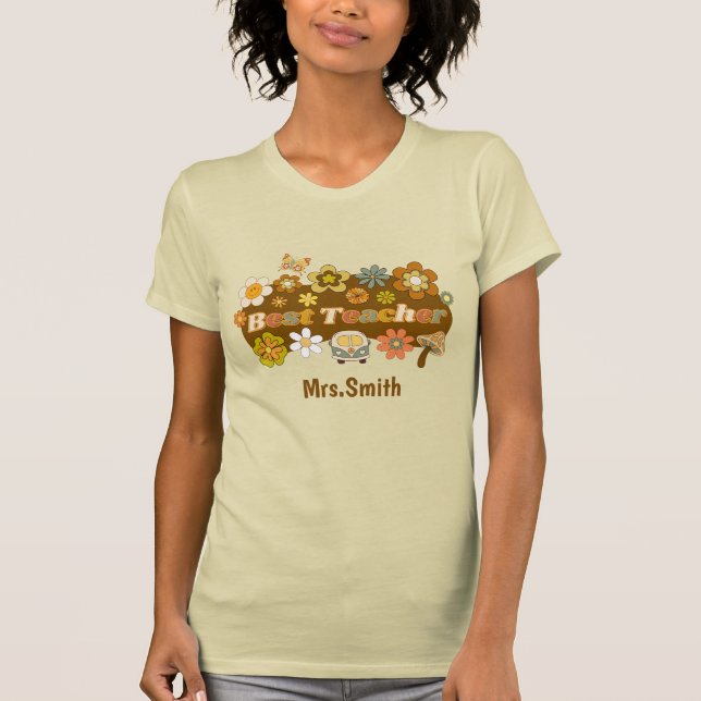 Retro Teacher Tshirt (Front)