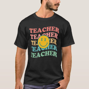 Retro Teachers Inspirational Colourful Elementary T-Shirt