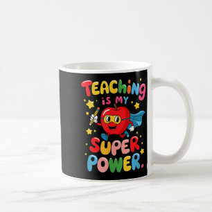 Retro teaching is superpower teacher appreciation coffee mug
