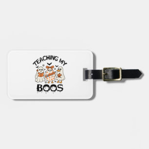 Retro Teaching My Boos Halloween Luggage Tag