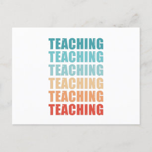 Retro Teaching Vintage Gift Postcard