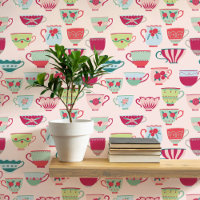Retro Teacups Pink