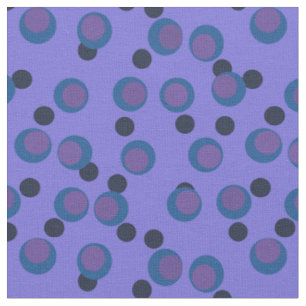 Retro Teal & Purple Atomic Orbit Fabric
