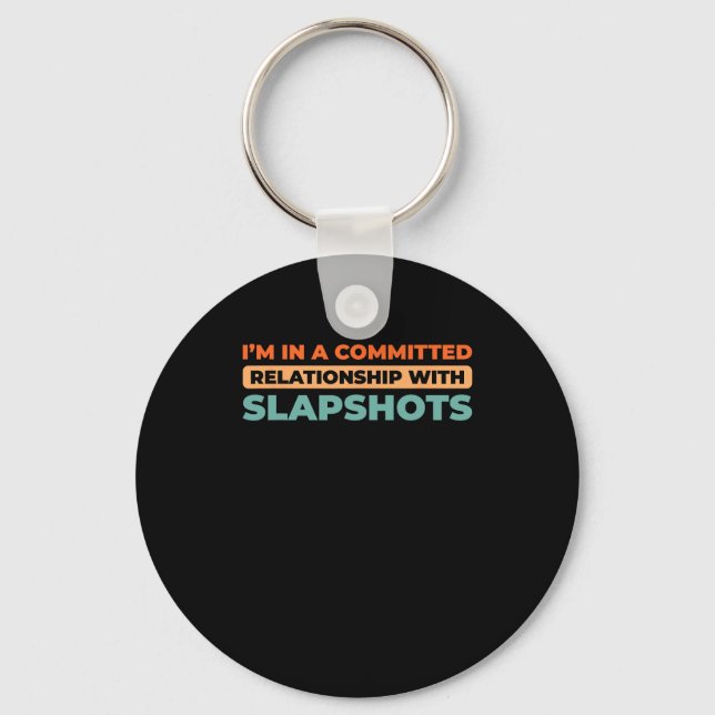 Retro Team - Player Vintage Ice Hockey  Key Ring (Front)