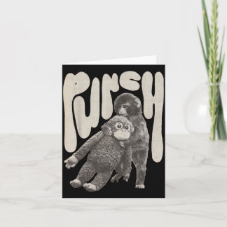 Retro Team Punch Baby Monkey Card