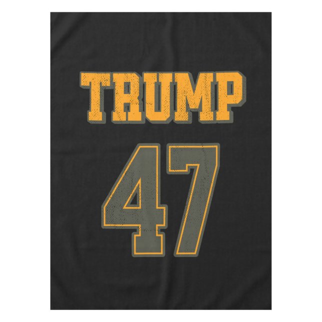 Retro Team Trump 47 Vintage Tablecloth (Front)