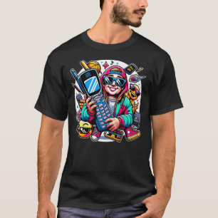 Retro Tech Playground: A Nostalgic 90s Odyssey T-Shirt