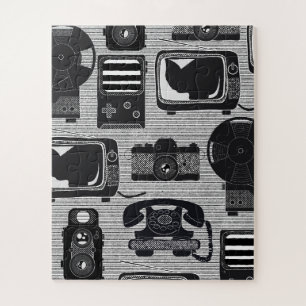 Retro technology jigsaw puzzle