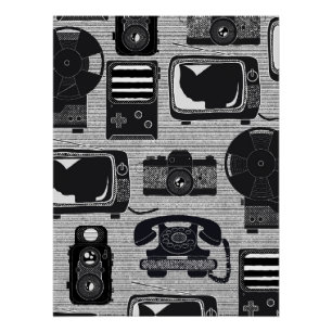 Retro technology poster