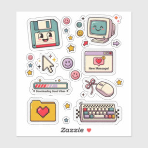 Retro Technology Sticker Sheet