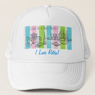 Retro Teenage Birthday Party Trucker Hat